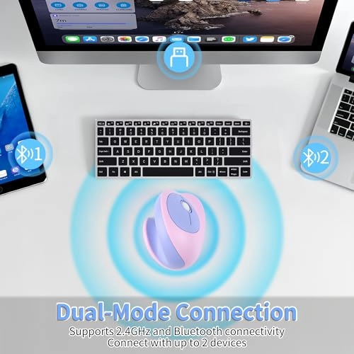 Vertical Mouse - USB+Bluetooth+Wired