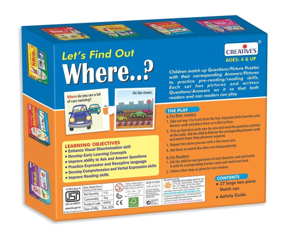 Let's Find Out Where - 4 years and up 40 pieces