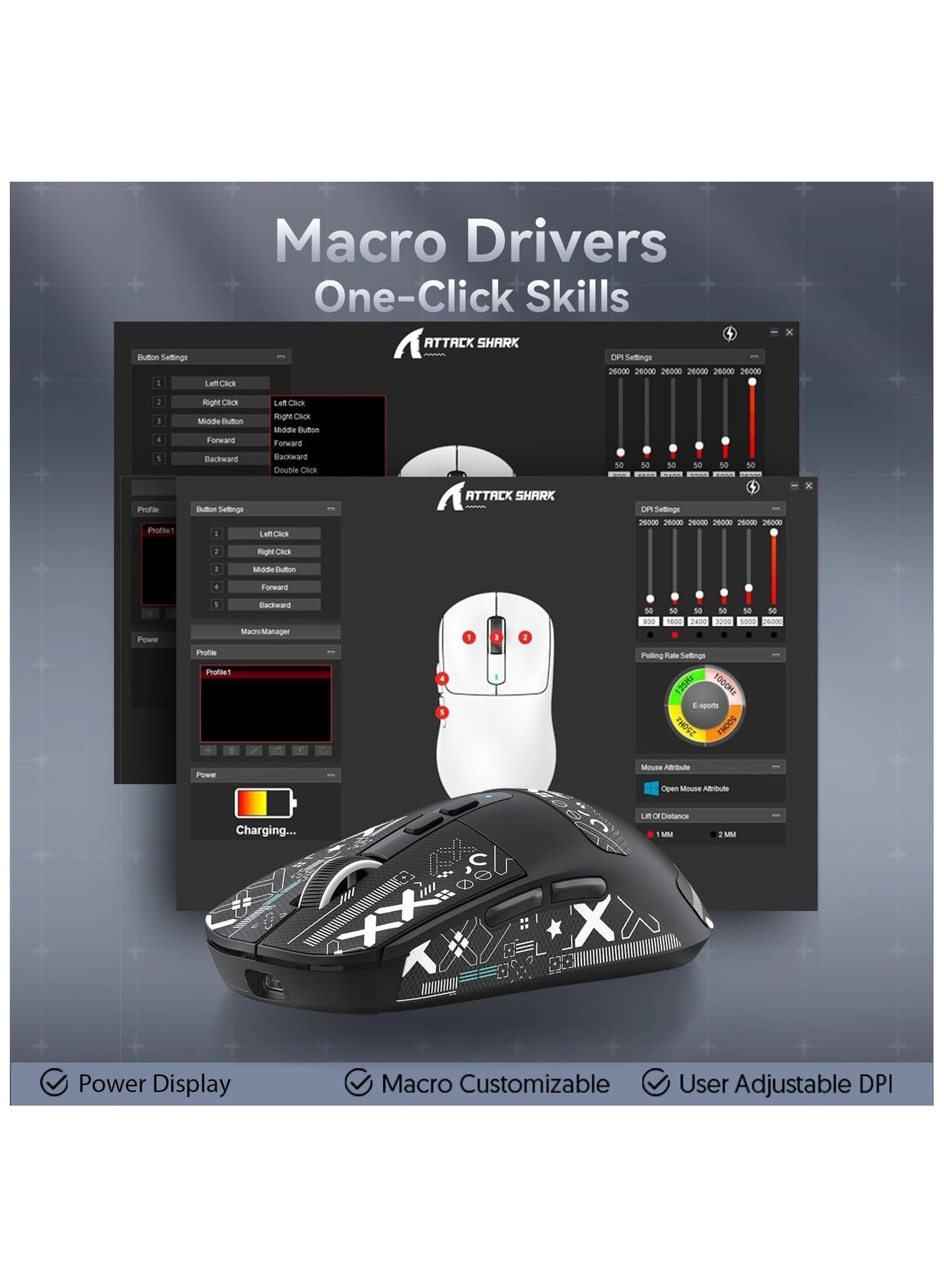 X6 Lightweight Gaming Mouse - Wireless