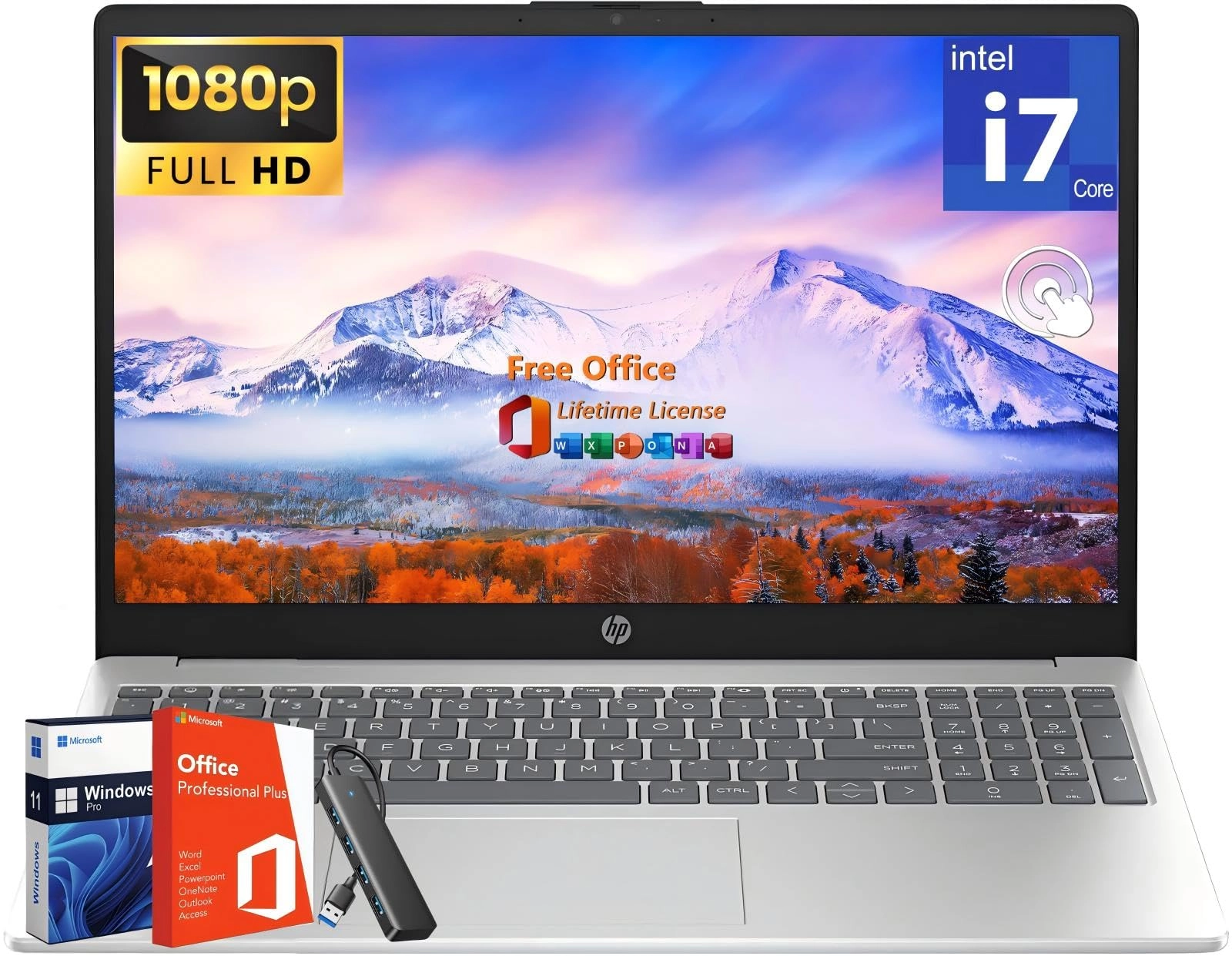 HP i7 laptop - 15.6'' 2 TB SSD 64 GB Core i7-1255U