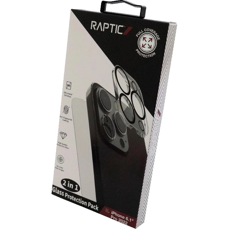 Clear Tempered Glass Screen Protector + Camera Lens Protector for iPhone 14 Pro