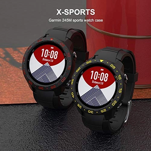 Protective Case for Garmin Forerunner 245 / 245M - TPU Black+Red