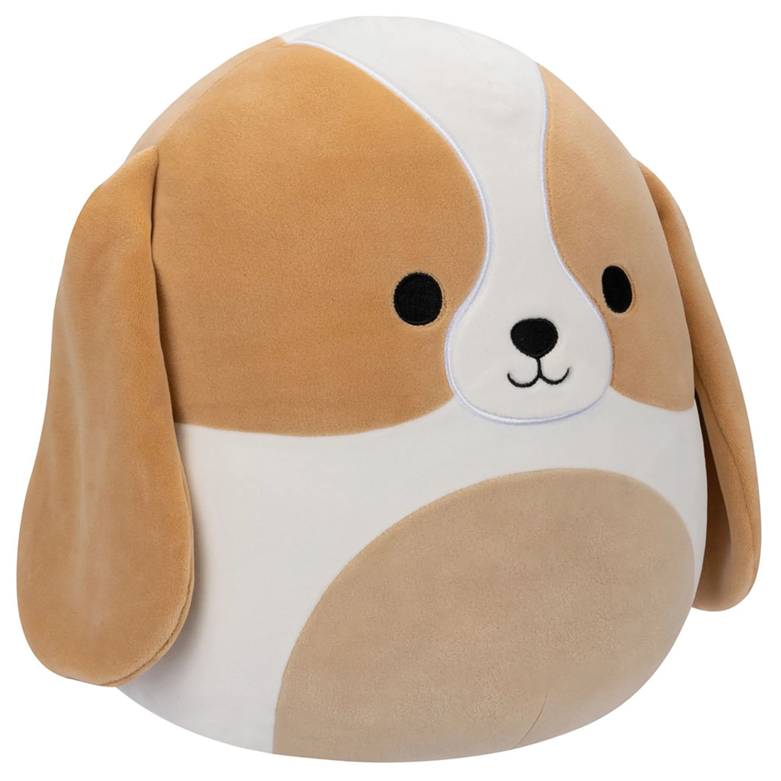 Adela Basset Hound - 12-Inch Brown/White Plush Toy