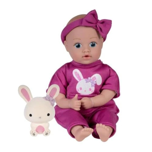 Be Bright Tots & Friends - Baby Bunny - 8.5 inches medium skintone blue eyes Ages 1+