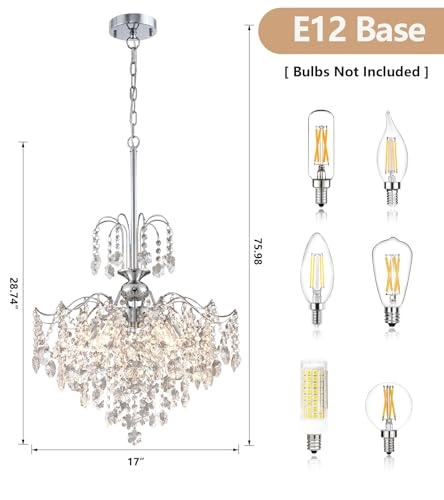 Crystal Chandelier - Dimmable