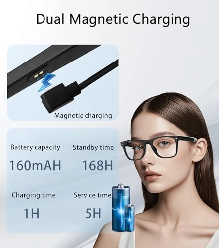 AI Smart Glasses - 116 Languages Bluetooth 5.4 UV400
