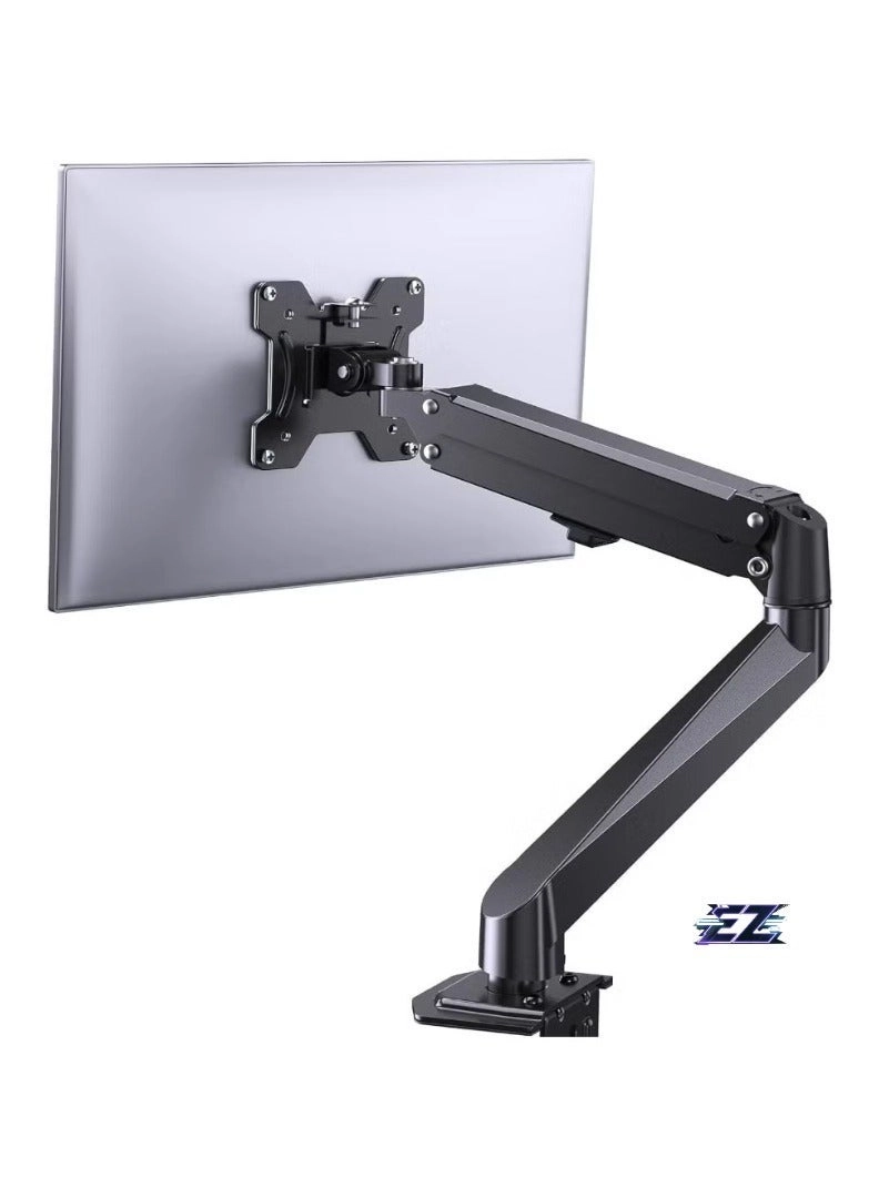 Tiger Single Monitor Mount - Gas Spring Full Motion 17-27 Inch