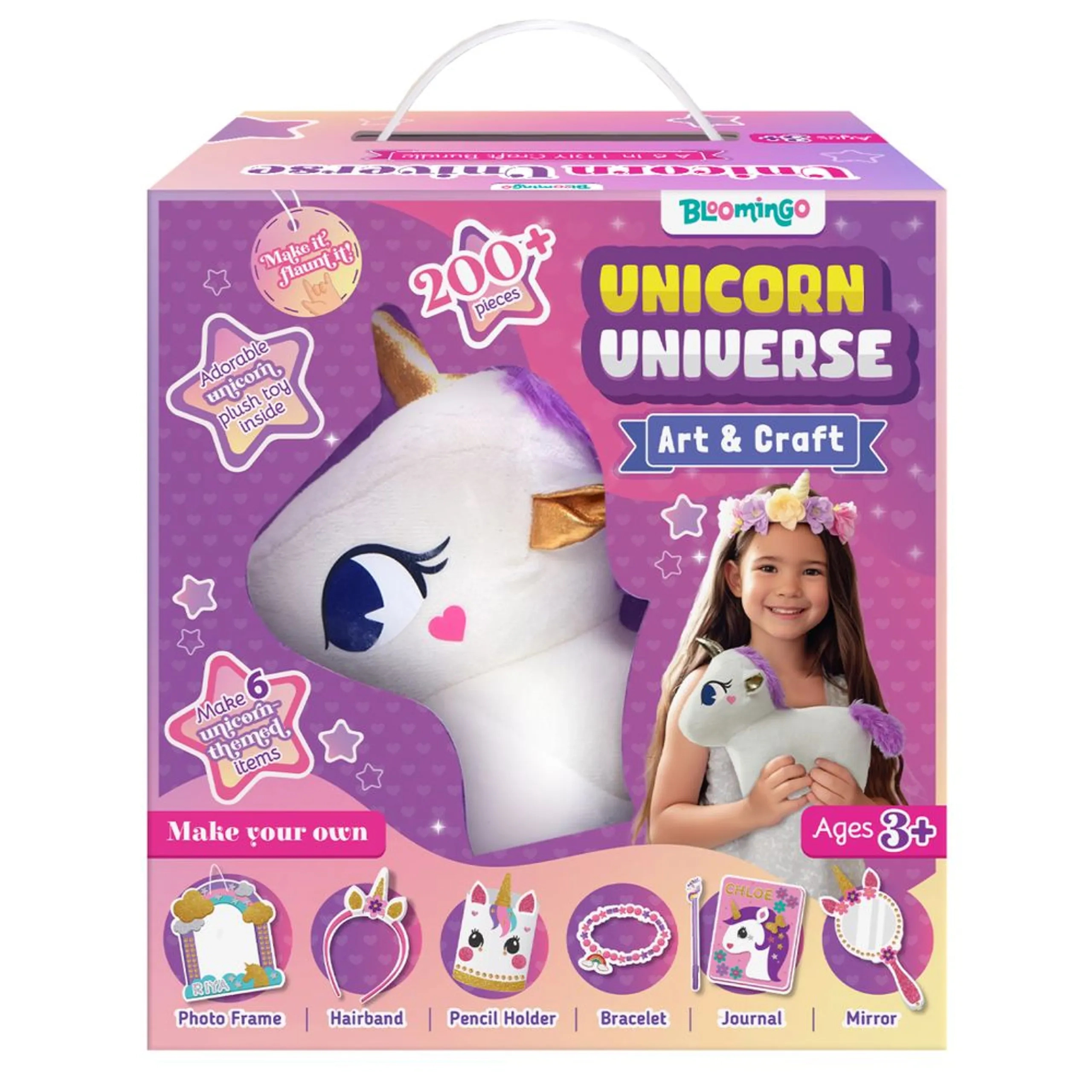 Bloomingo Unicorn Universe Art & Craft Kit - 3+ years 200 pcs
