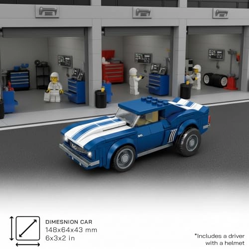 Champions Famous GT Race Car Model Kit - Mustang Shelby GT500 Building Set