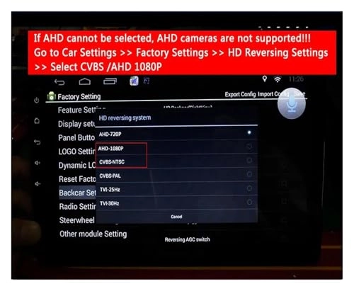 Rear View Parking Camera - Night vision 728(H) * 492(V)