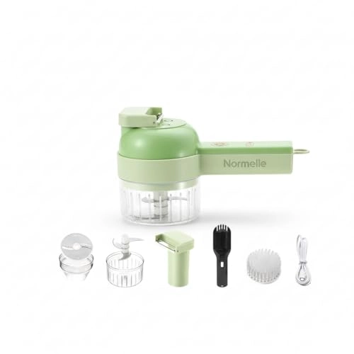 4 in 1 Handheld Electric Vegetable Cutter - 200ml USB Rechargeable