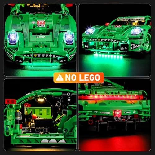 Light Set for Lego 42224 Porsche 911 GT3 R - LED Lighting Set Compatible