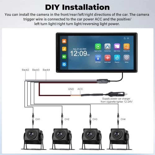 RV Backup Camera System - Night vision Wireless 1080P 4K