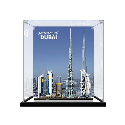 Acrylic Display Case for LEGO Architecture Collection 21052 - 3mm thickness