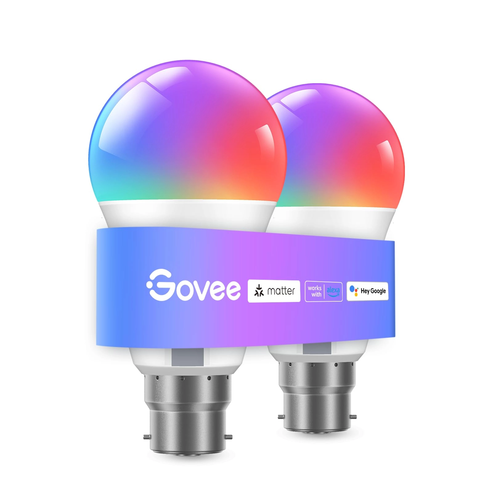 Govee RGBWW Smart Bulb B22 - 2 Packs