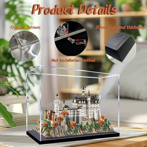 Acrylic Display Case for Lego 21063 Neuschwanstein Castle - Lego