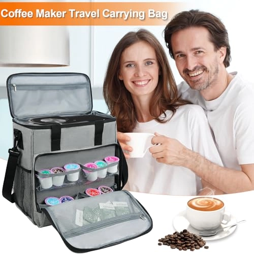 Coffee Maker Carrying Bag - Compatible for K-Mini or K-Mini Plus Grey
