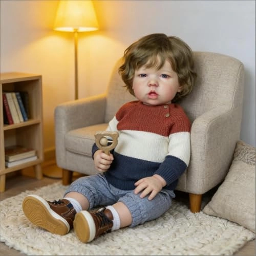 Liam Reborn Baby Doll - 20 inch Vinyl Boy Blonde Hair Ages 3+