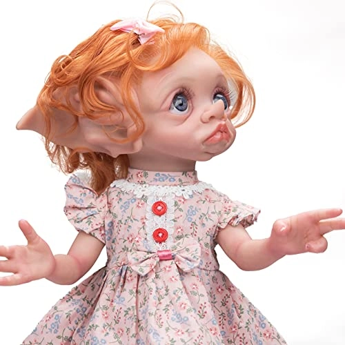 Reborn Fairy Elf Doll - 17 Inch Silicone Blue Eyes
