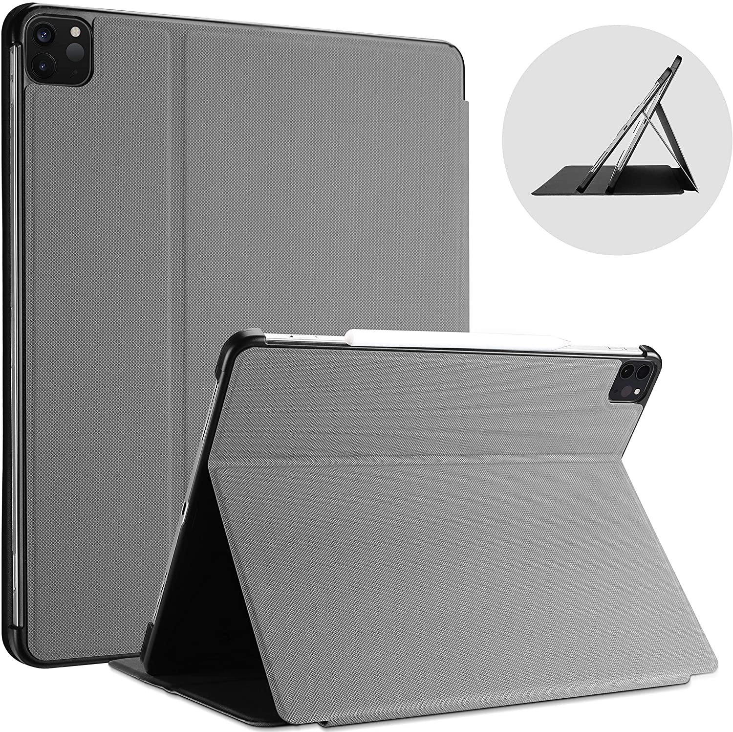 Smart Case with Auto Sleep/Wake and Viewing/Typing Stand Mode for iPad Pro 12.9-inch (2020 & 2018)