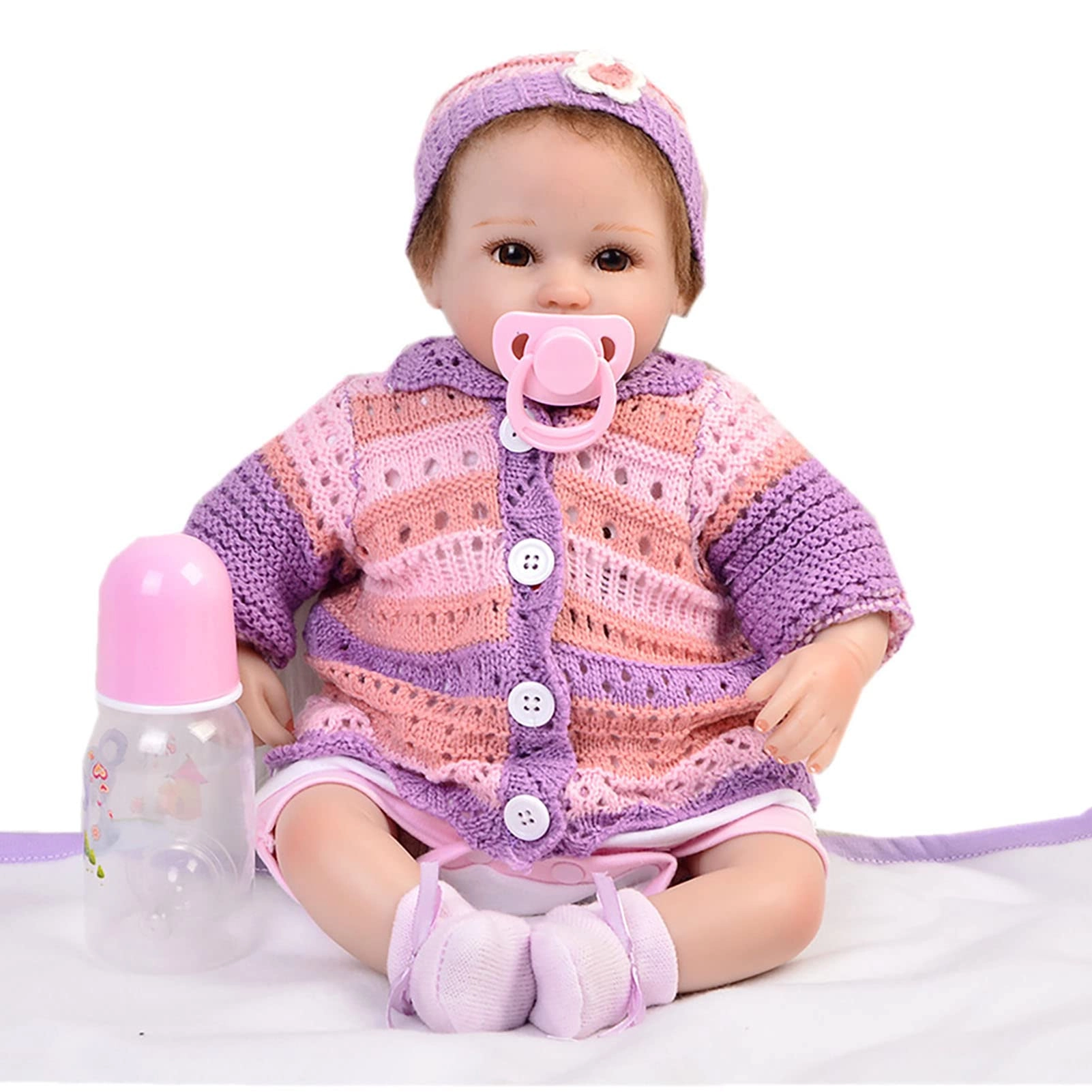Reborn Baby Doll - 18 Inch 45cm Soft Vinyl Girl