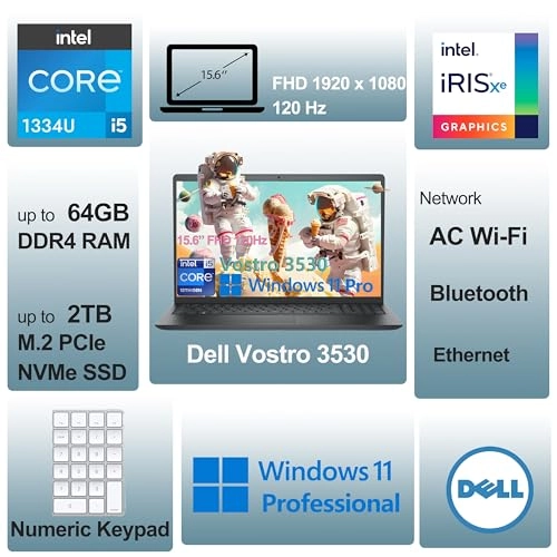 VOSTRO 3530 1334U - 15.6'' Core i5 32GB DDR4 1000GB SSD