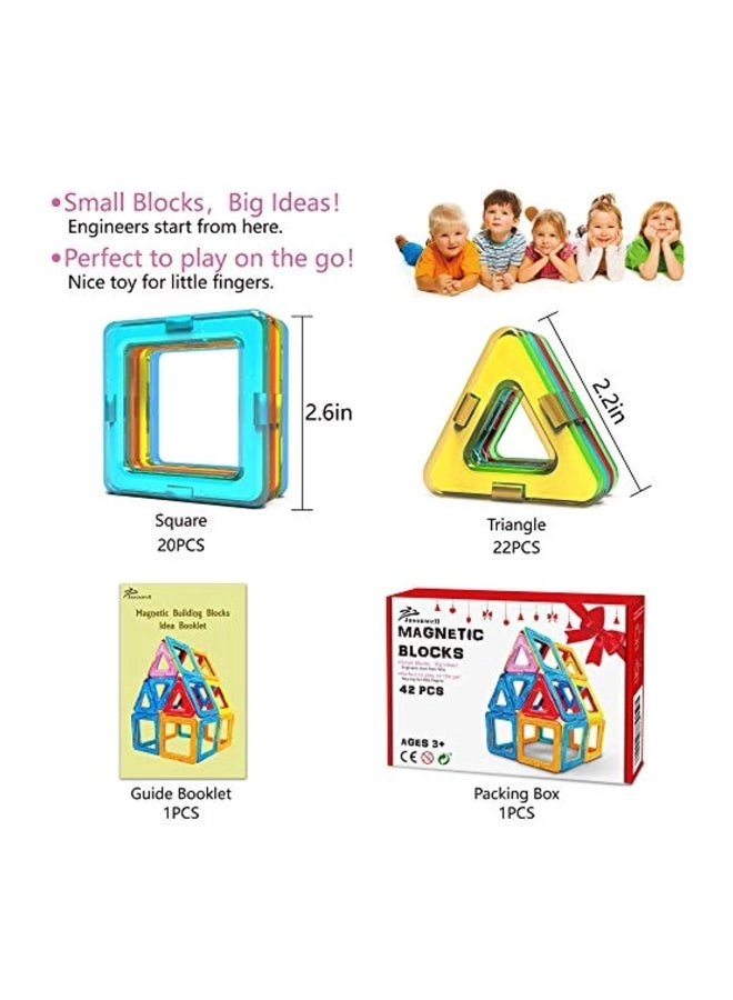 Magnetic Tiles - Construction 42pcs