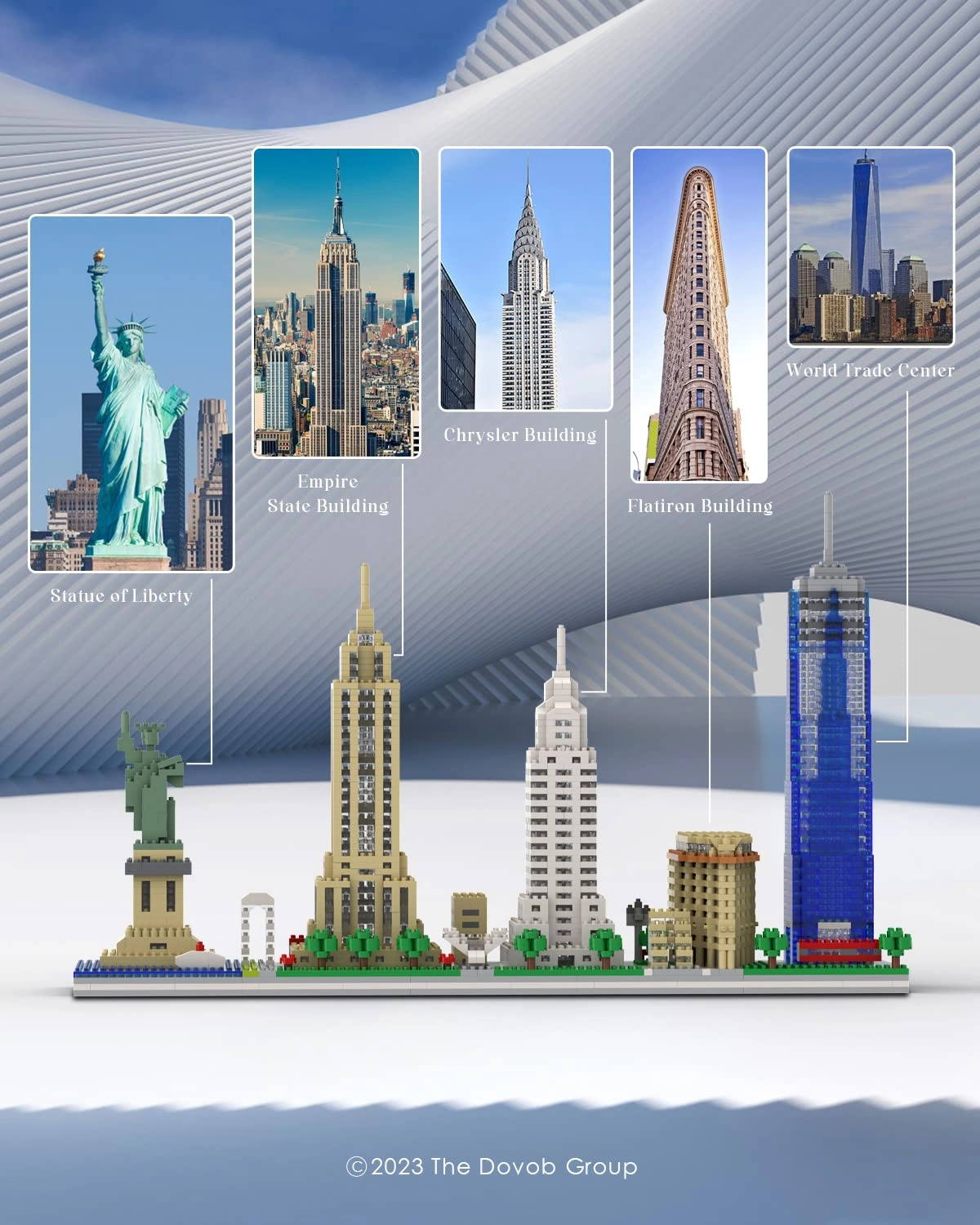 New York Skyline Micro Mini Blocks - 3048 pcs