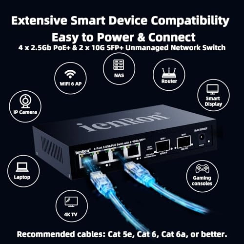 2.5Gb PoE+[4*2.5Gb PoE+2*10Gb SFP+ - 6-ports
