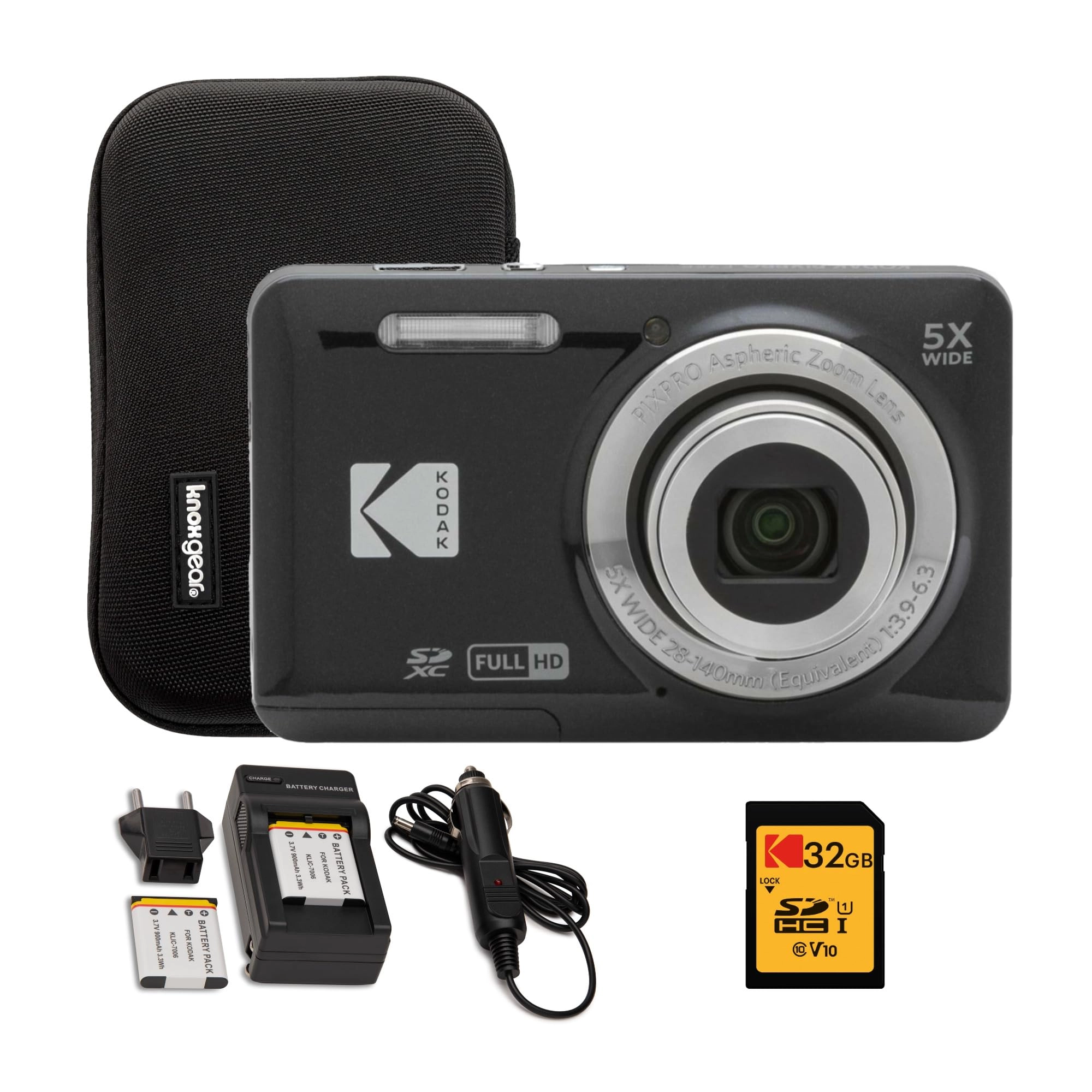 ANGIEHAIE FZ55 + SD Card + Camera Case + KLIC-7006 Battery