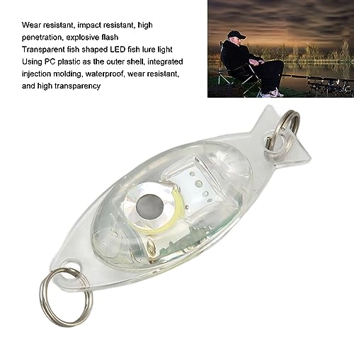 LED Fishing Lure Light - 10Pcs Eye Shape Deep Drop