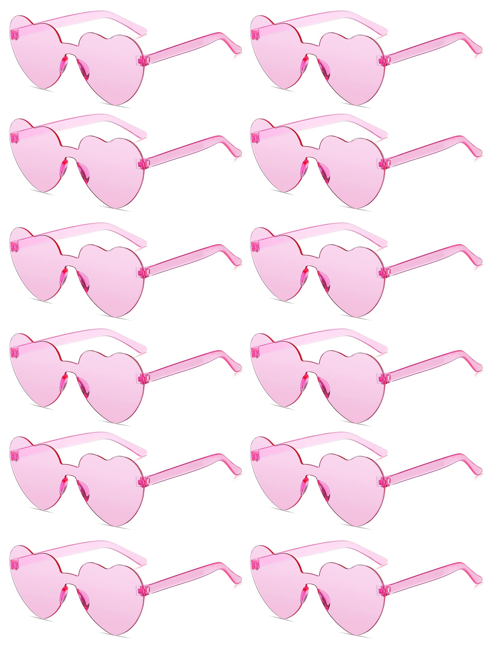 Heart Sunglasses - Transparent Pack