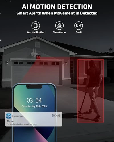 Wireless Security Camera System - 4 cameras 16 channels 5MP