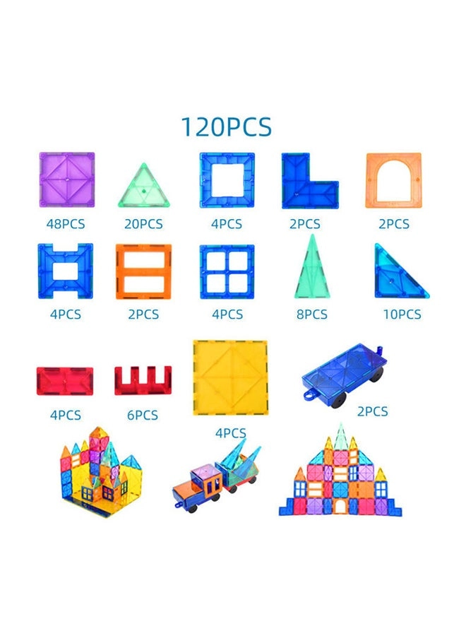 Construction Magnetic Blocks - 120pcs
