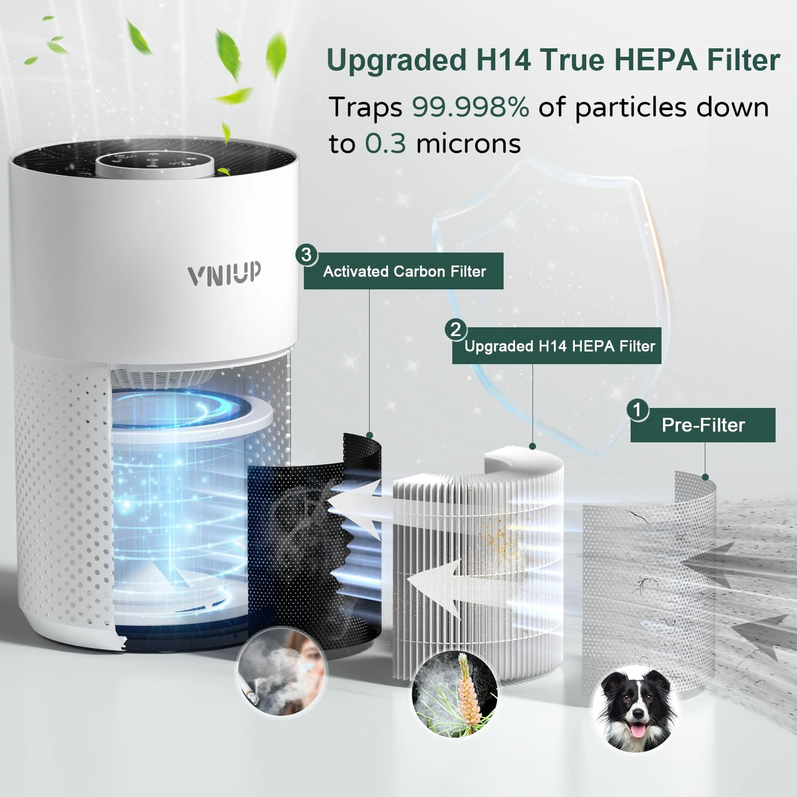 ZQA-4000C - H14 True HEPA 1250 ft²