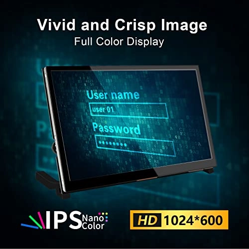 Raspberry Pi 4 Touch Screen - M1012 10 Inches 1024x600