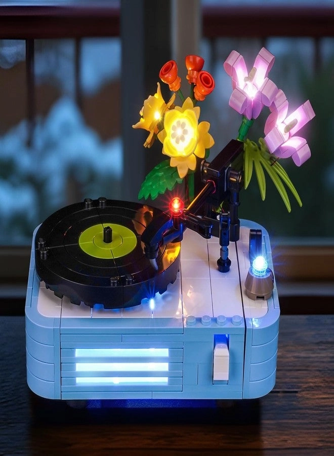Brickshining LED Lighting Compatible with Lego Record Player with Flowers 31172