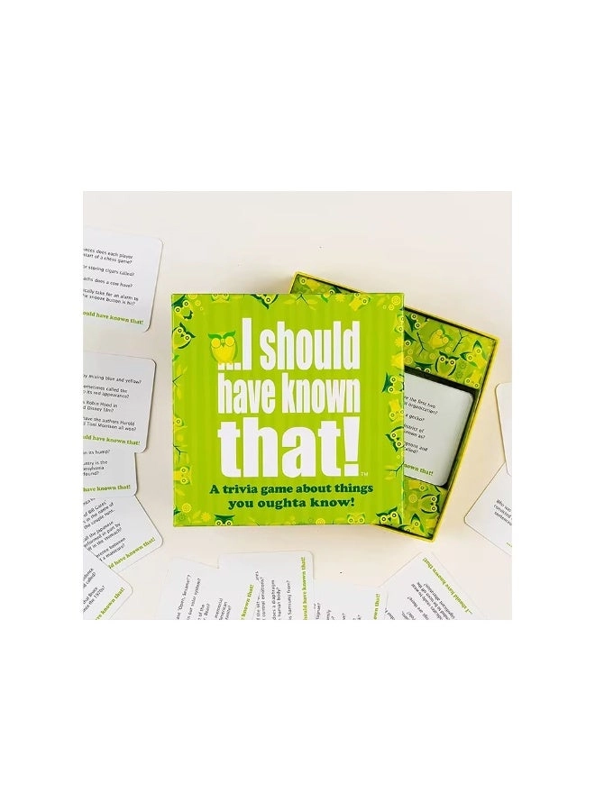 I Should Have Known That - Card Game