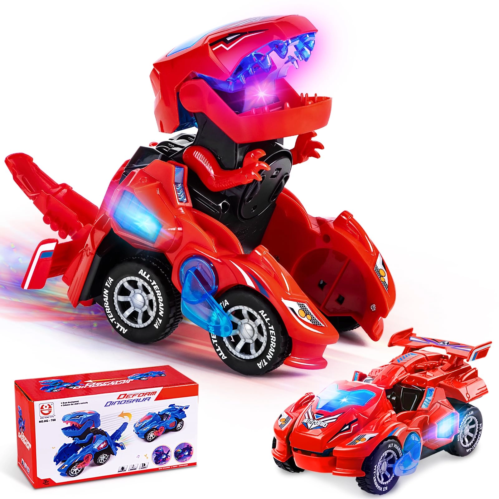 Yellcetoy Transform Auto - Red Automatic 3D LED Lights