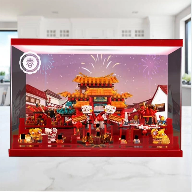 Clear Acrylic Display Case - 80104 80105 Top Light