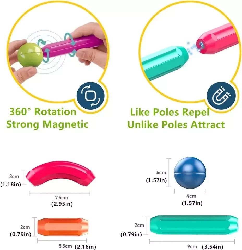 Magnetic Building Blocks - ABS Non-toxic Easy-connect