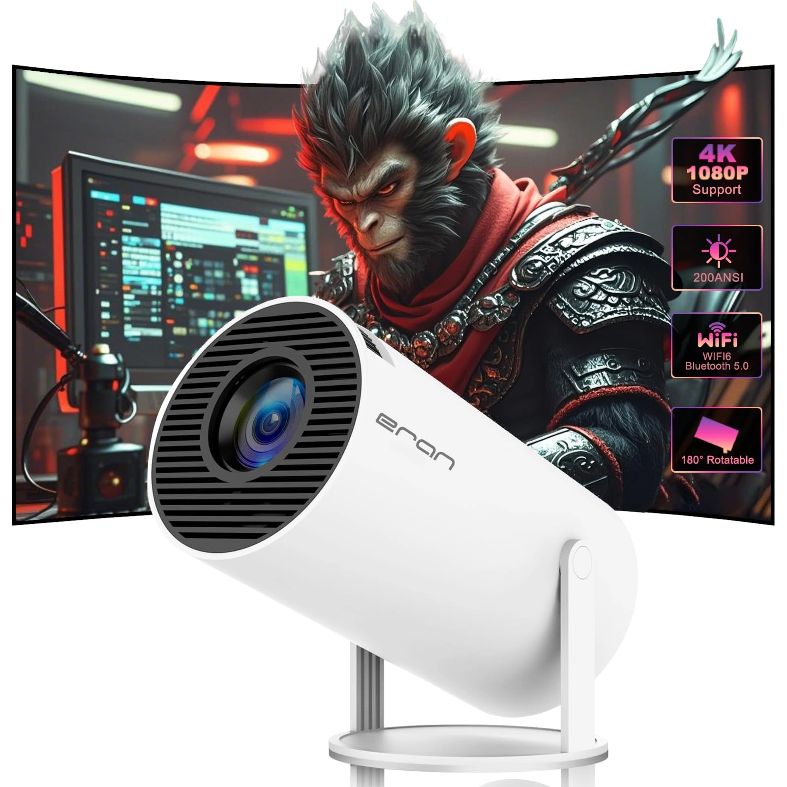 HY300 PRO 200 ANSI lumens 1920 x 1080