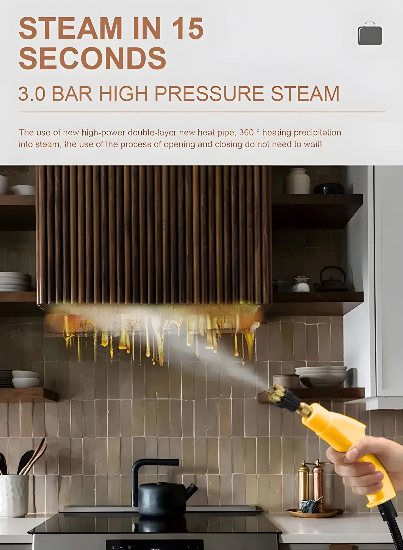 Handheld Steam Cleaner - 350 ml