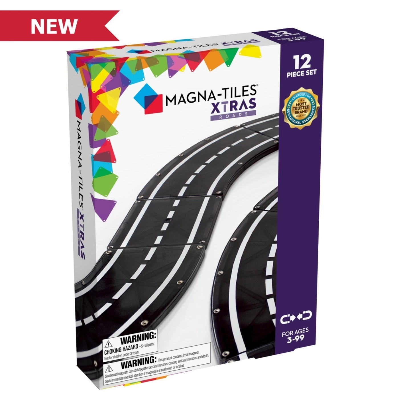 Magna-Tiles XTRAS Roads - 12pcs