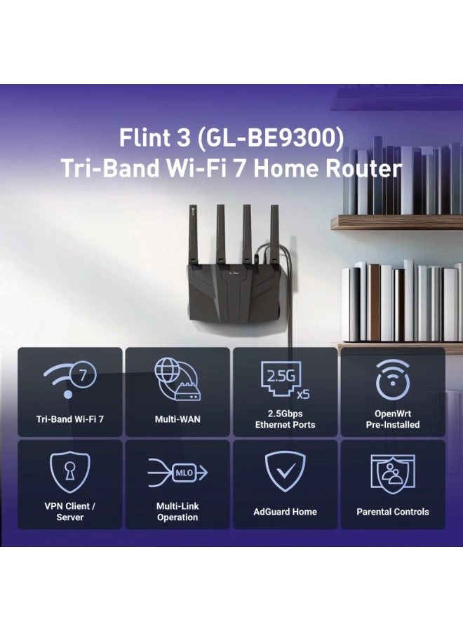 Flint 3 - 9000 Mbps Wi-Fi 7