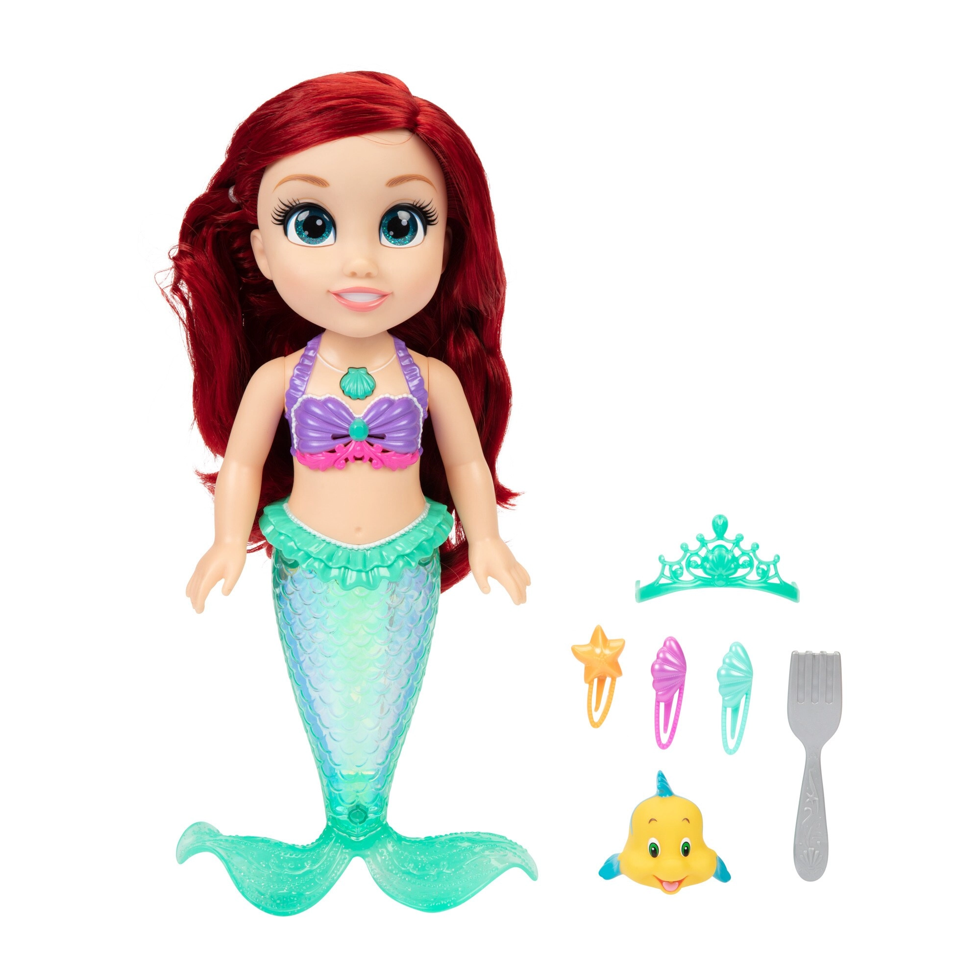 Ariel & Flounder Doll - 14 inches Accessories Ages 3+