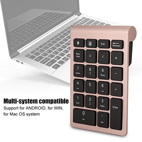 Numeric Keypad - 22 Keys Bluetooth Rose Gold