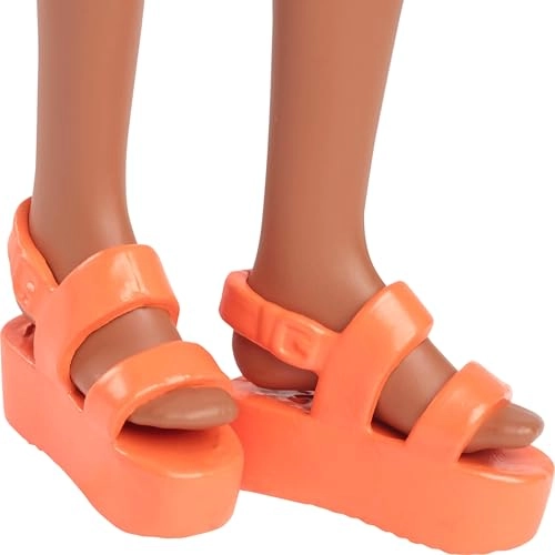 Barbie Fashionistas - Pink And Orange Check Dress