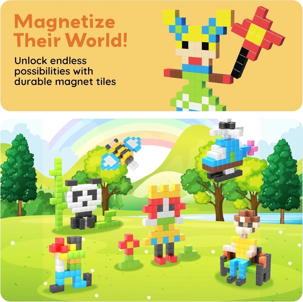 Magnetic Cubes - 108 pcs