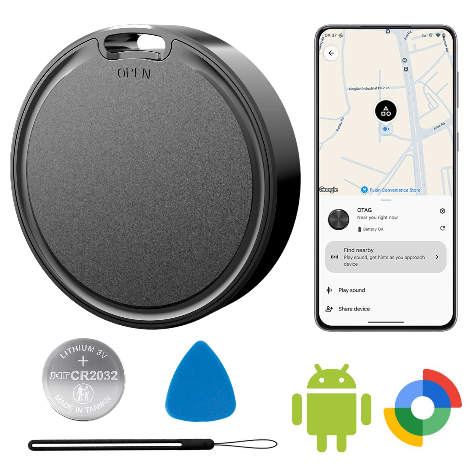 Vodyfu Air Tags for Android - 1 Pack